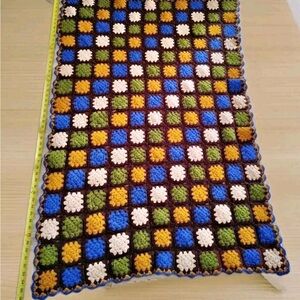 Vintage Crochet Patchwork Blanket